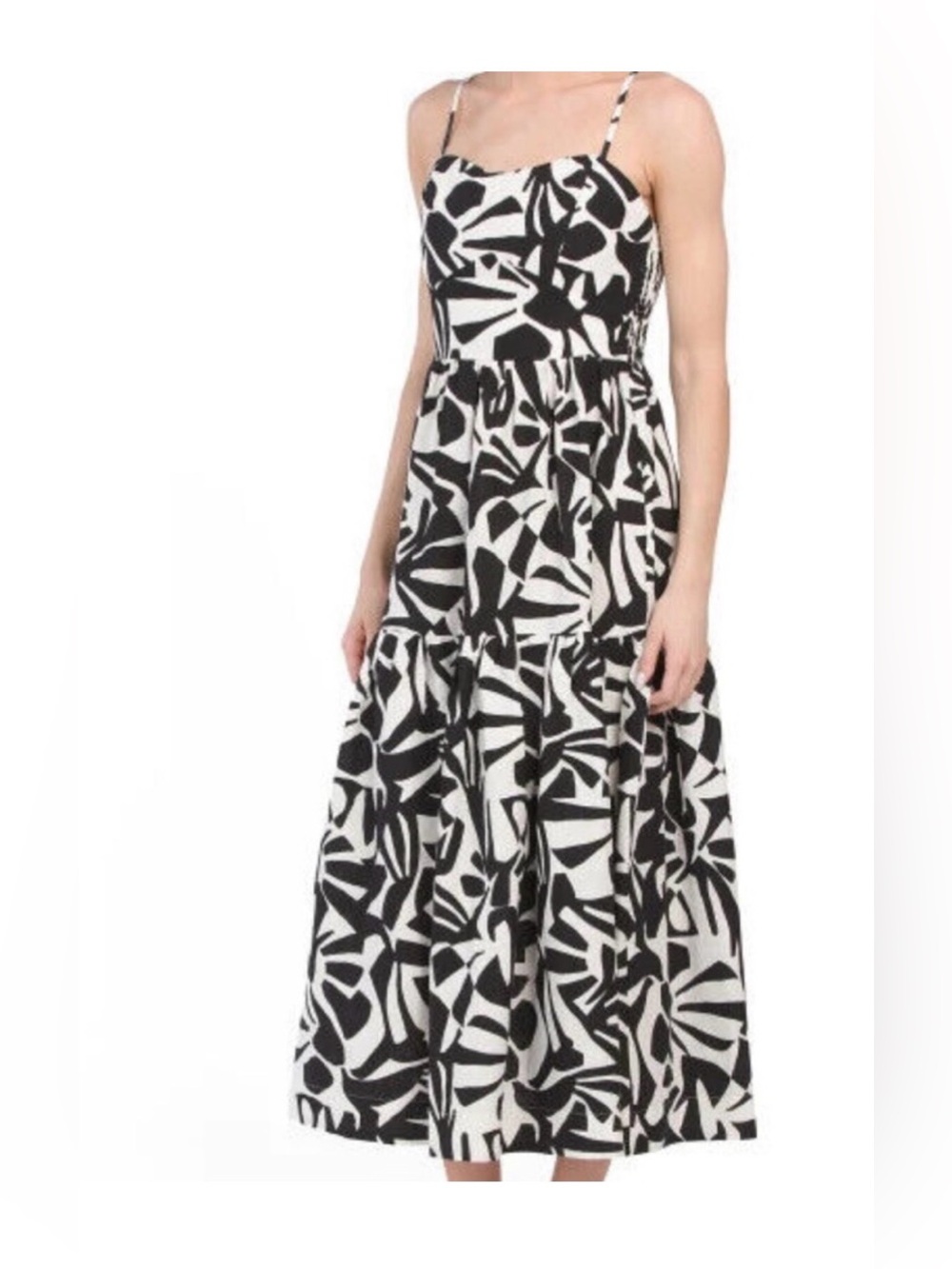 Rachel Zoe Geometric Black & White sun dress